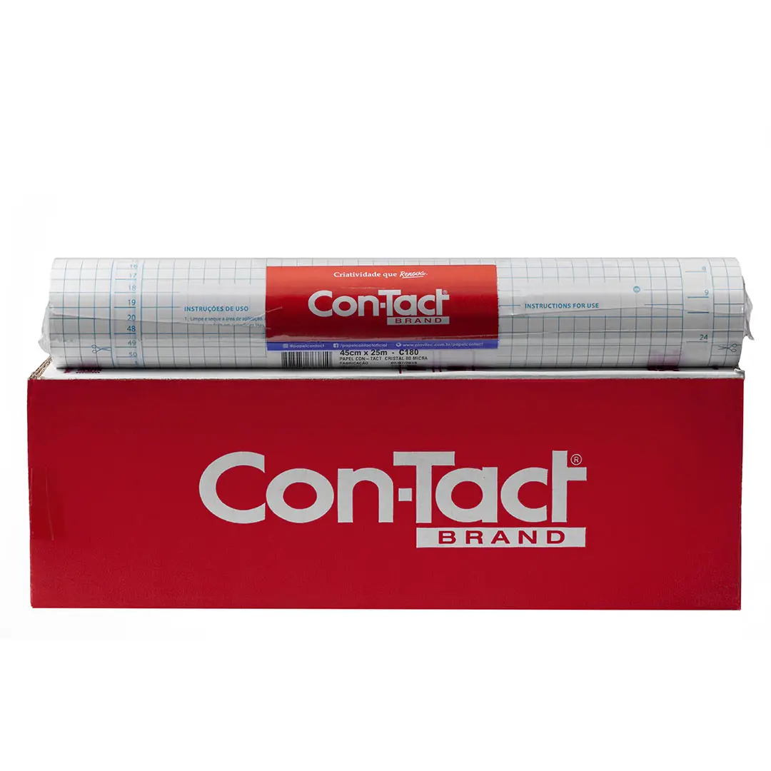 PLÁSTICO ADESIVO CRISTAL PLASTCOVER 50 MICRAS - Imagem 2