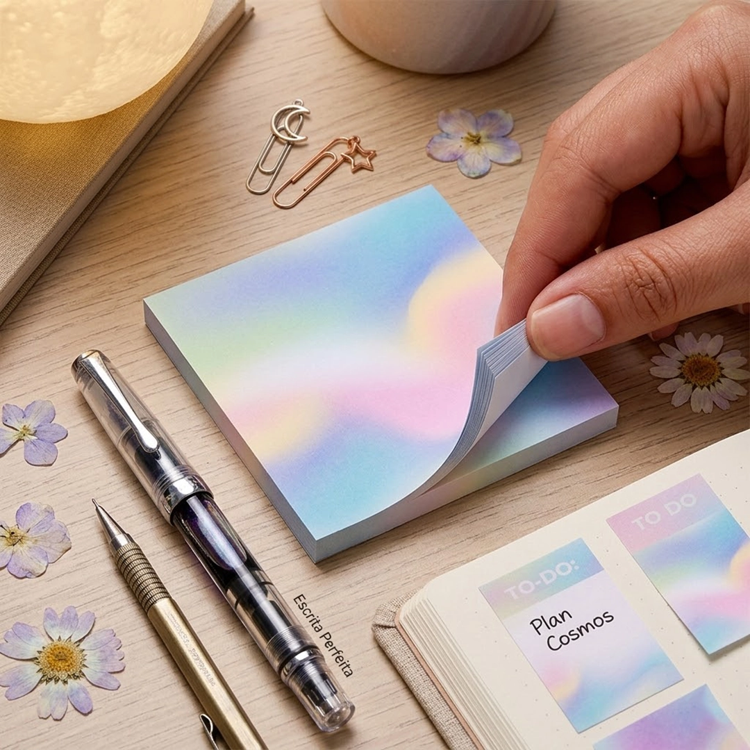 STICKY NOTES PLASTCOVER RAINBOW 80 FLS - Imagem 7