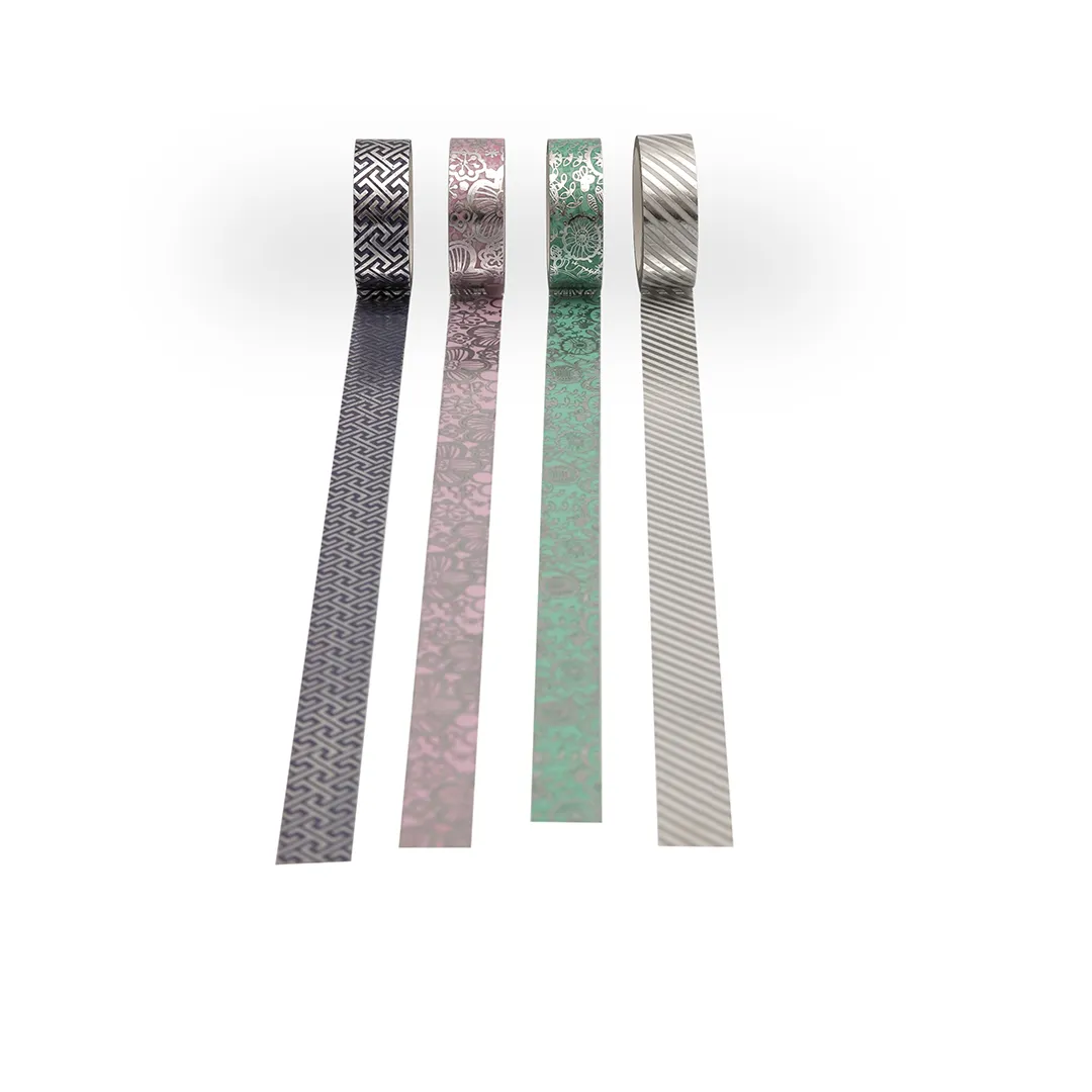 WASHI TAPE METÁLICA PRATA - Imagem 5