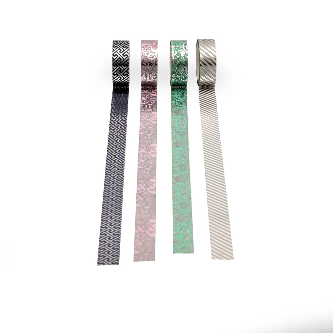 WASHI TAPE METÁLICA PRATA - Imagem 4