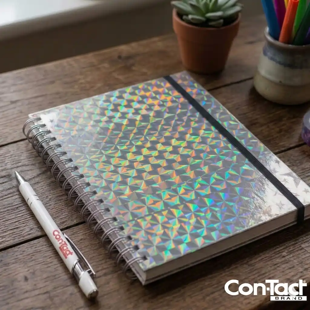 PAPEL CON-TACT HOLOGRAFICO PRATA - Imagem 4