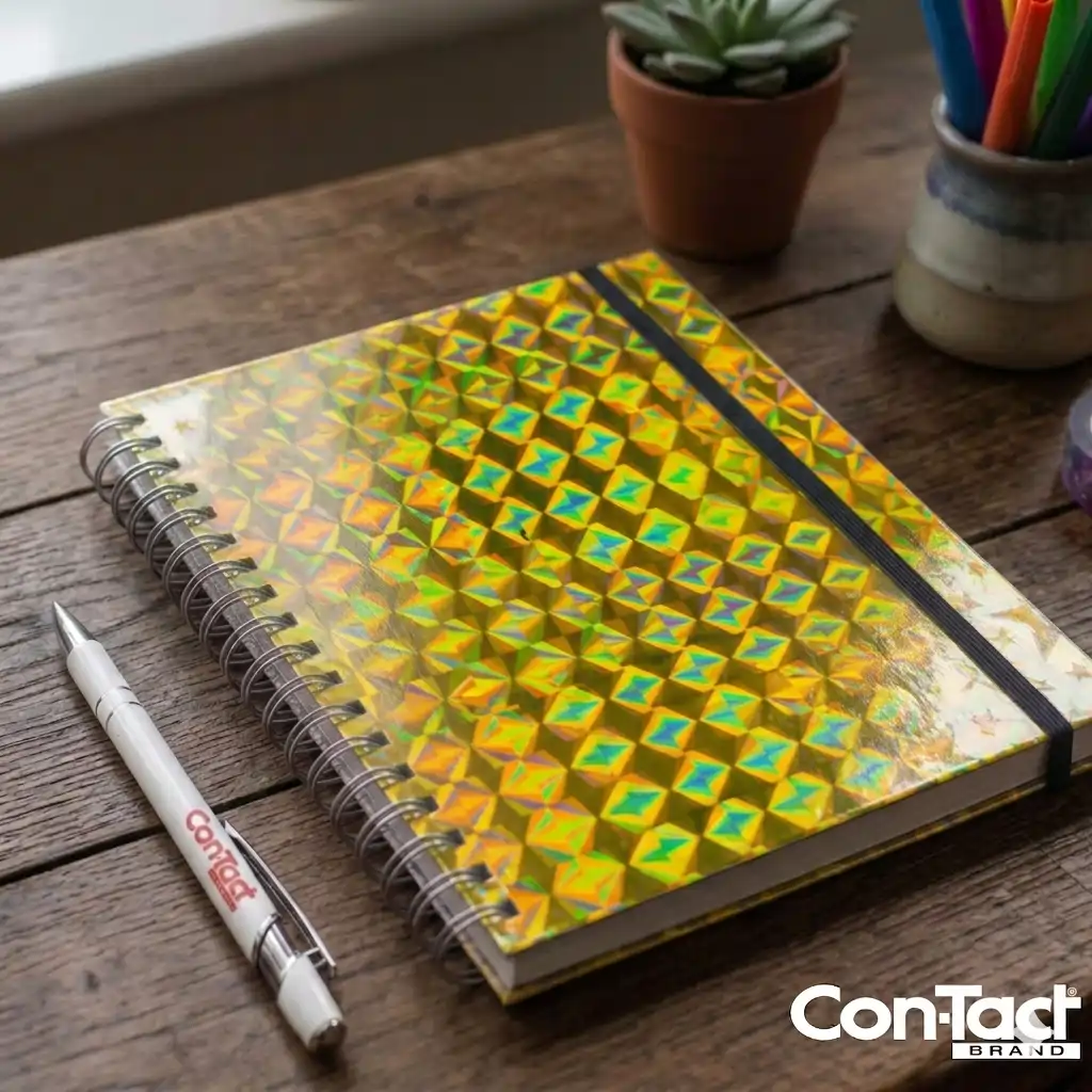 PAPEL CON-TACT HOLOGRAFICO OURO - Imagem 4