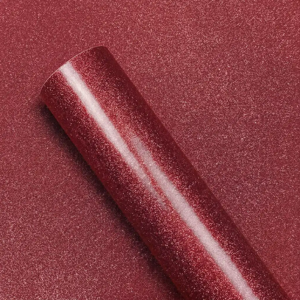 PAPEL CON-TACT GLITTER VERMELHO