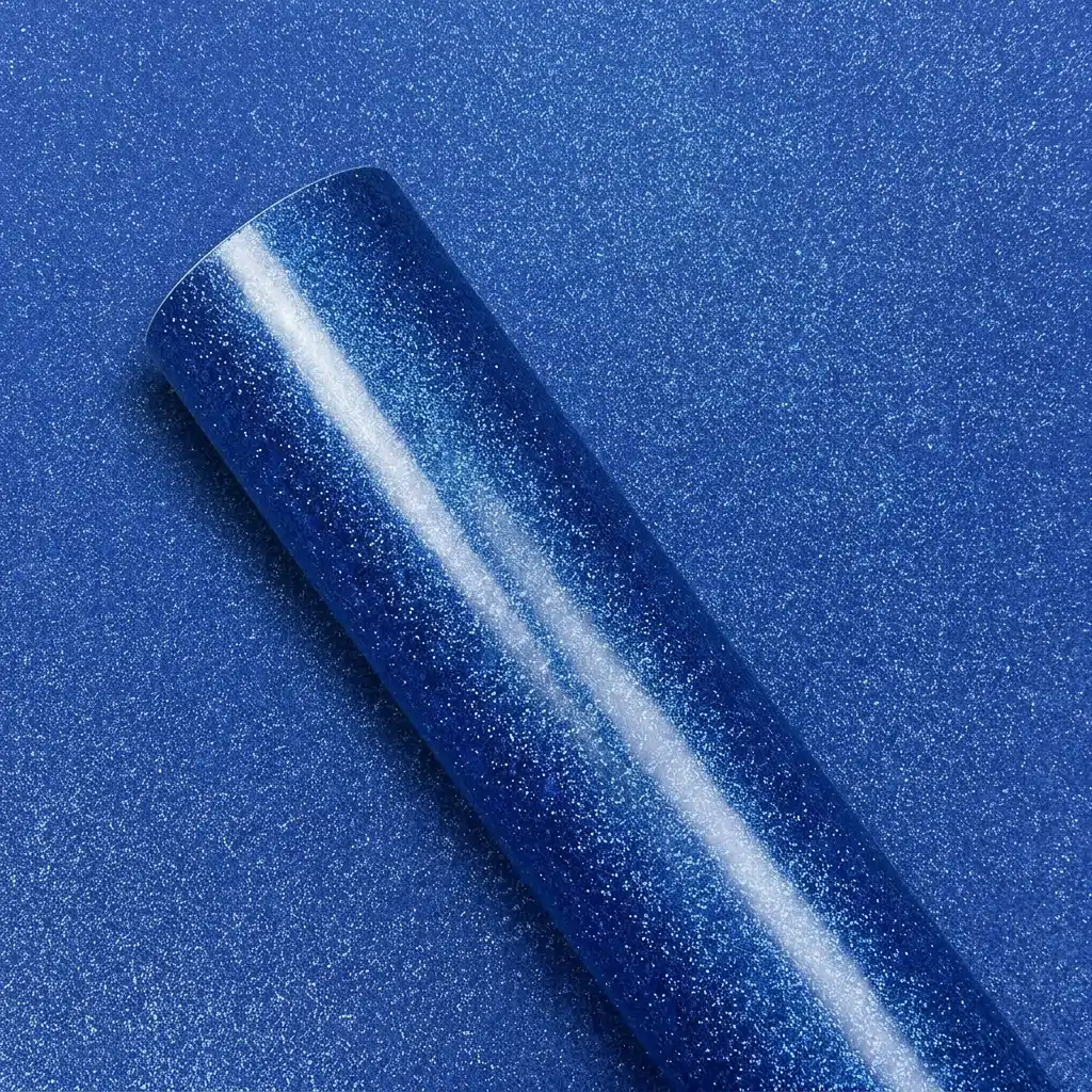 PAPEL CON-TACT GLITTER AZUL ROYAL