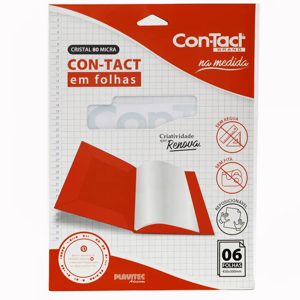 PAPEL CON-TACT CRISTAL EM FOLHAS