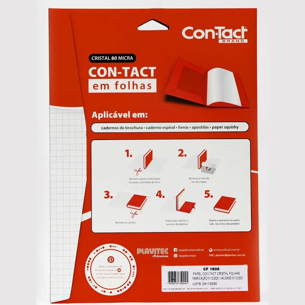 PAPEL CON-TACT CRISTAL EM FOLHAS - Imagem 2