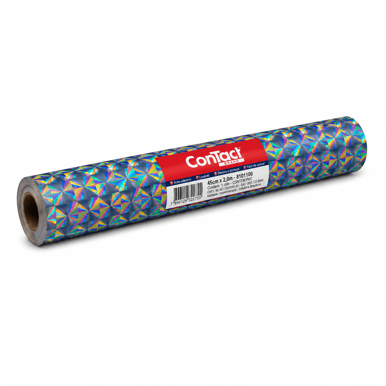 PAPEL CON-TACT HOLOGRAFICO PRATA - Imagem 2