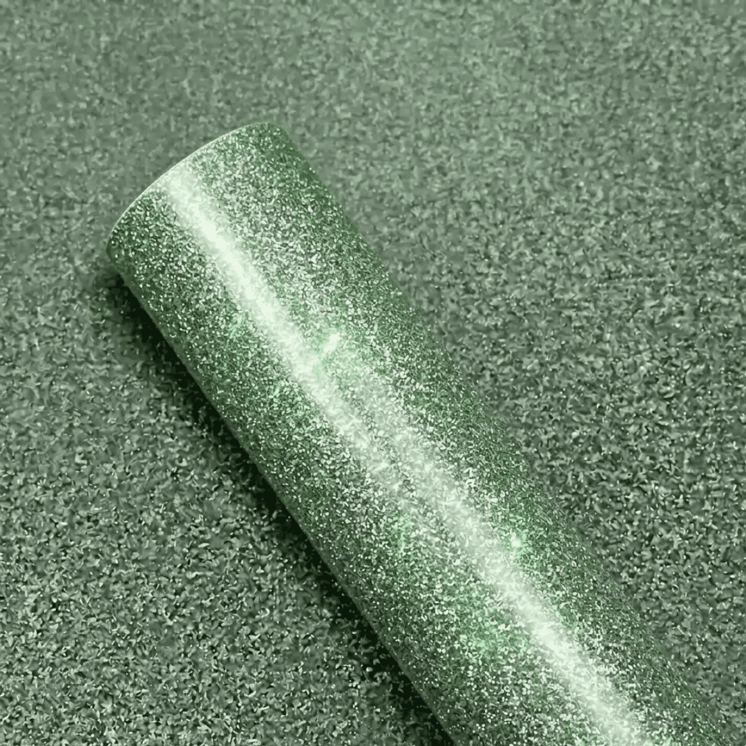 PAPEL CON-TACT GLITTER SOFT GREEN