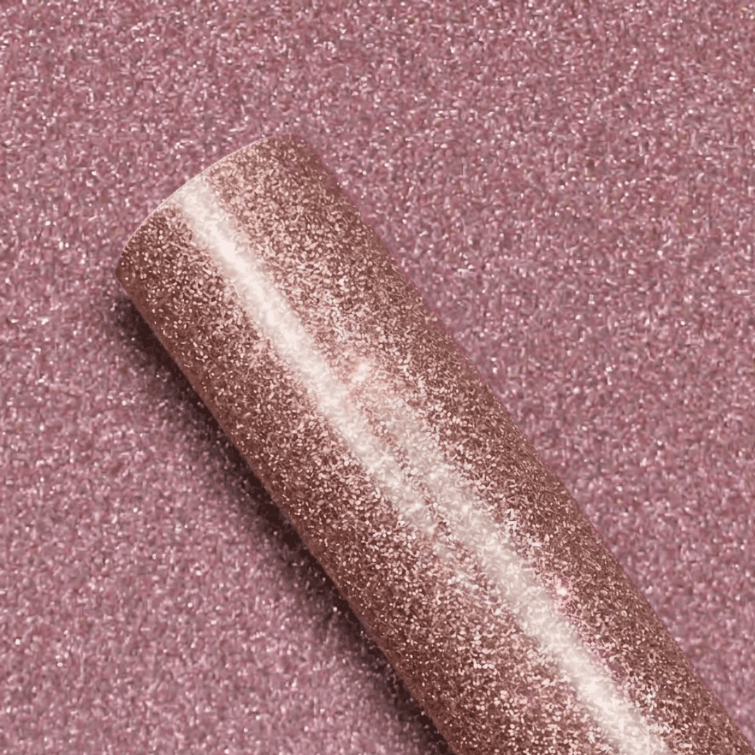 PAPEL CON-TACT GLITTER ROSÉ GOLD