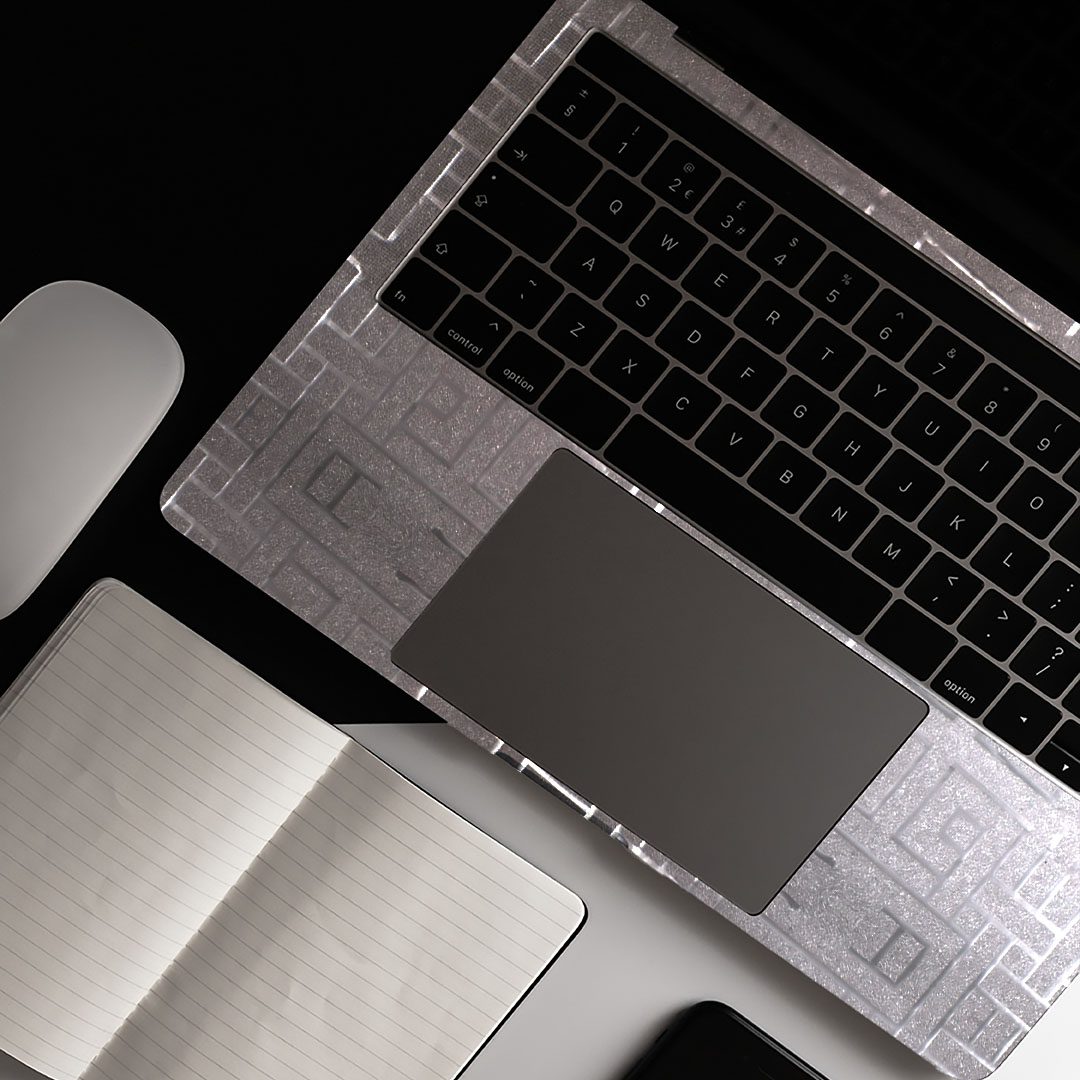 PAPEL CON-TACT GLITTER GEOMÉTRICO PRATA - Imagem 4