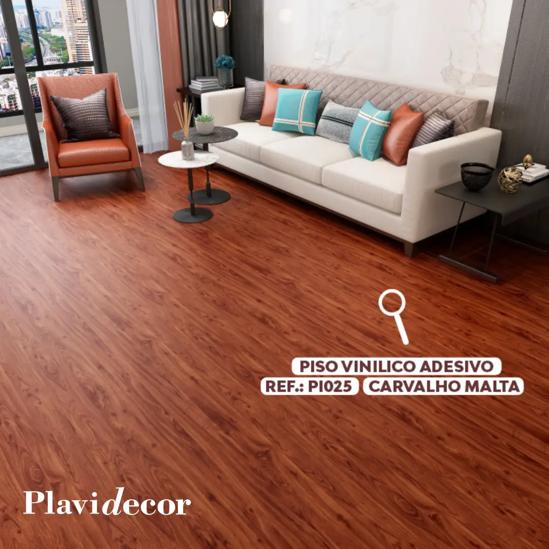PISO ADESIVO PLAVIDECOR CARVALHO MALTA