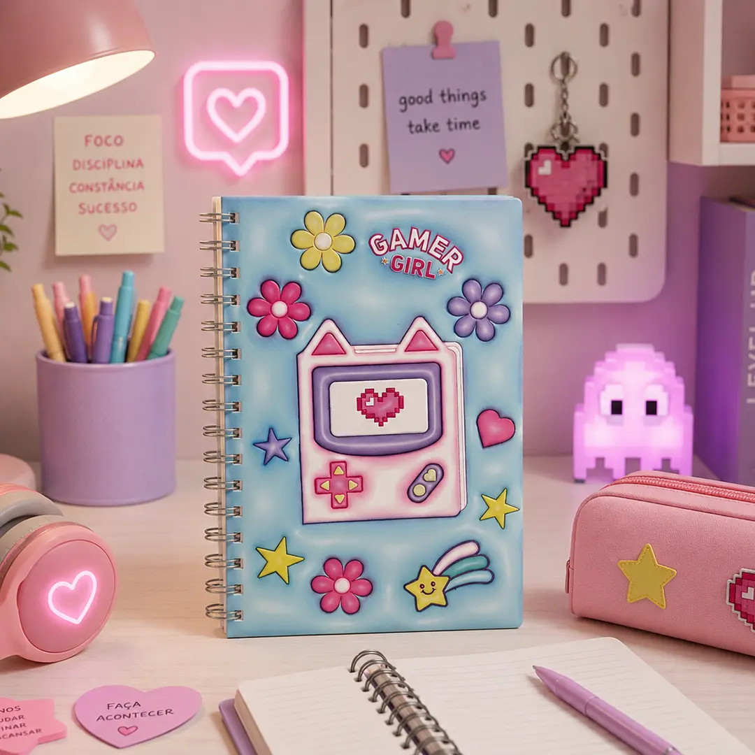 CADERNO GAME GIRL - Imagem 6