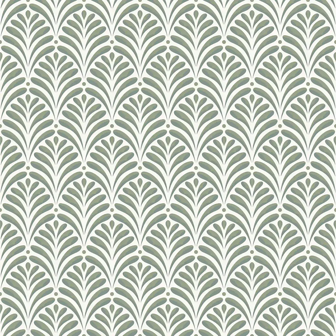 PAPEL DE PAREDE INTELIGENTE GEOMÉTRICO FOLHA VERDE