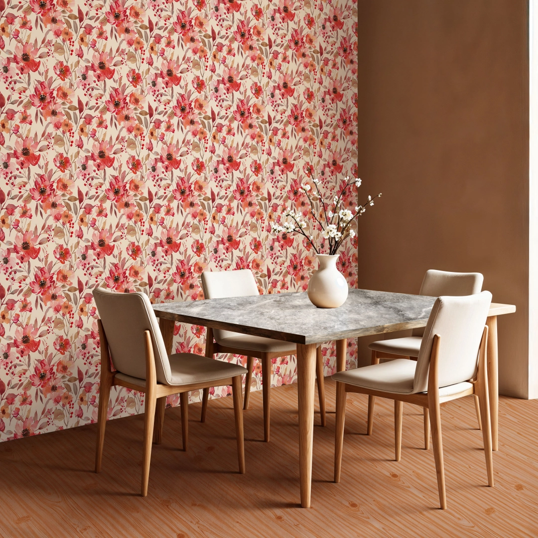 PAPEL DE PAREDE INTELIGENTE JARDIM ROSA - Imagem 3