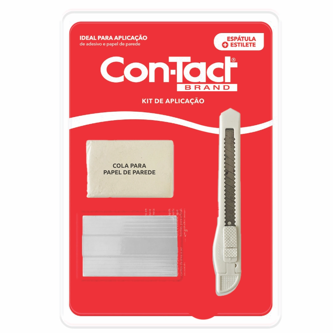 KIT APLICACAO CON-TACT COM COLA PARA PAPEL DE PAREDE