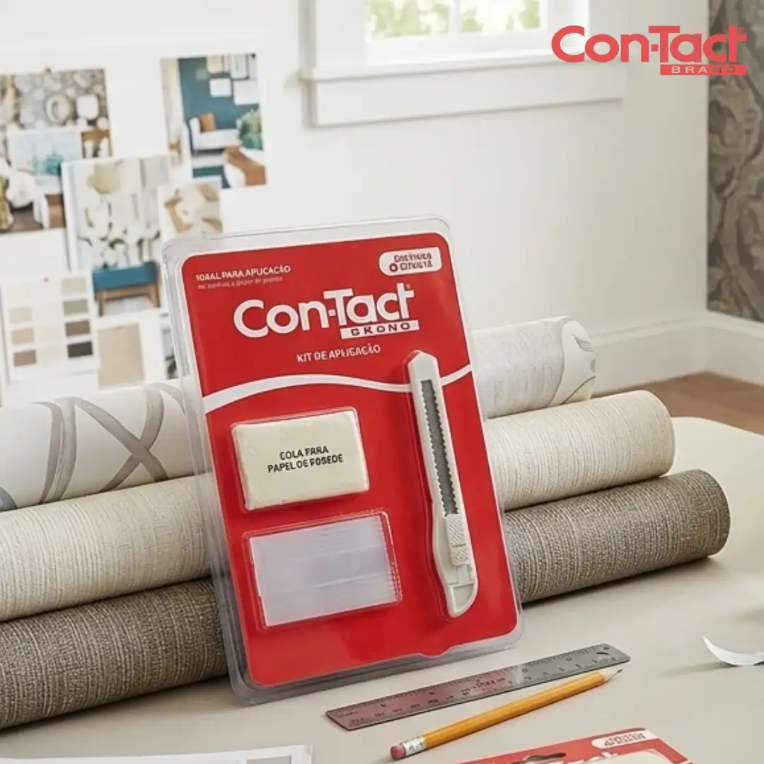 KIT APLICACAO CON-TACT COM COLA PARA PAPEL DE PAREDE - Imagem 2