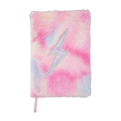 Caderno Rainbow Plush, Cadernos, fofo, Papelaria, Escolar