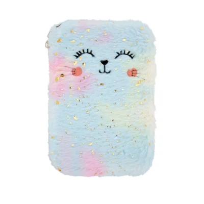ESTOJO RAINBOW PLUSH, estojo , fofa.
